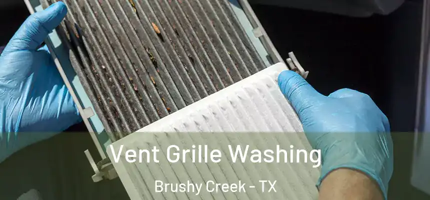 Vent Grille Washing Brushy Creek - TX